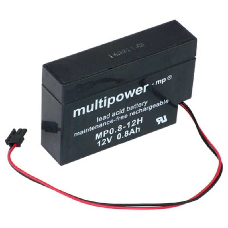 Amazon Multipower Blei-Akku MP0,8-12H Pb 12V 0,8Ah Heim und Haus Stecker