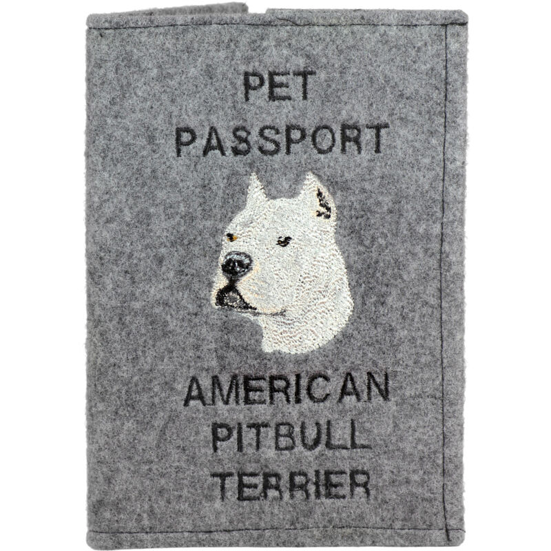 American Pit Bull Terrier, Pit Bull, American Pit Bull Terrier, Pitbul, APBT - Hundepasshülle, Dokumentenhülle, Reisegeschenk der Marke Art-Dog