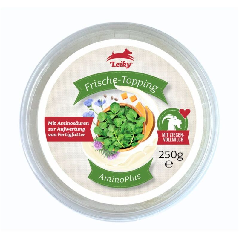 Amino Plus 250g Nährstoff-Smoothie für Hunde Nahrungsergänzungsmittel mit Aminosäuren, Fettsäuren und Vitaminen Leiky