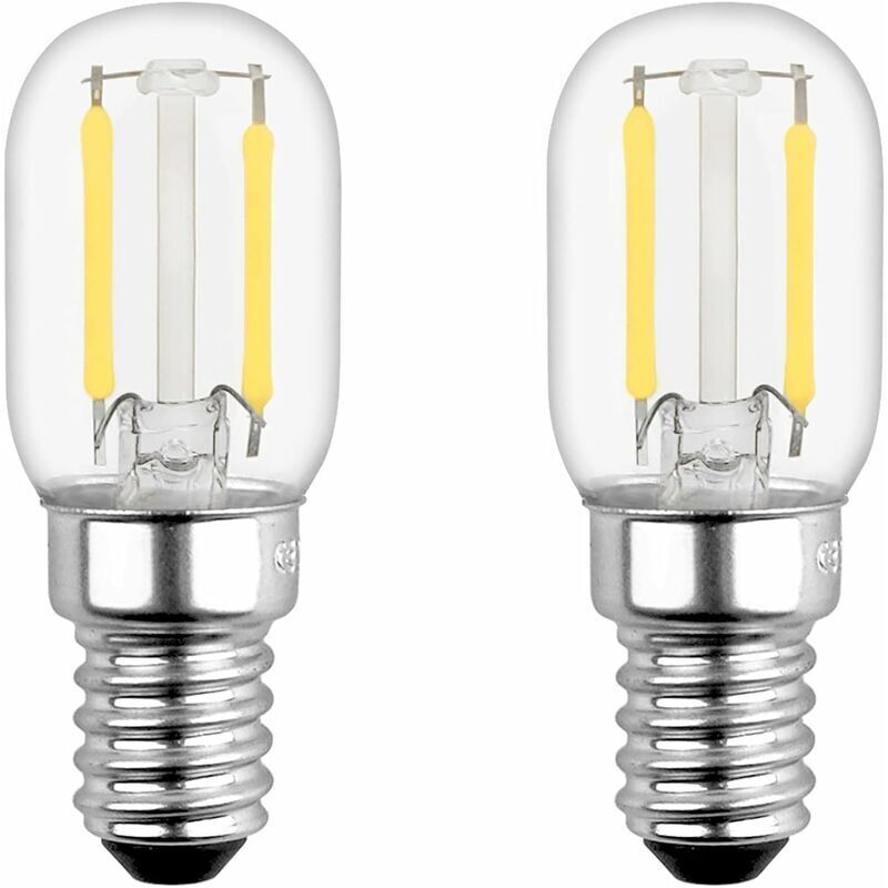 E14 1W LED-Lampe für Kühlschrank, T22, entspricht einer 15W E14 Glühlampe, warmweiß 2700K, 230V, kleine E14 LED für Kühlschrank/Salzlampe/Nachtlicht