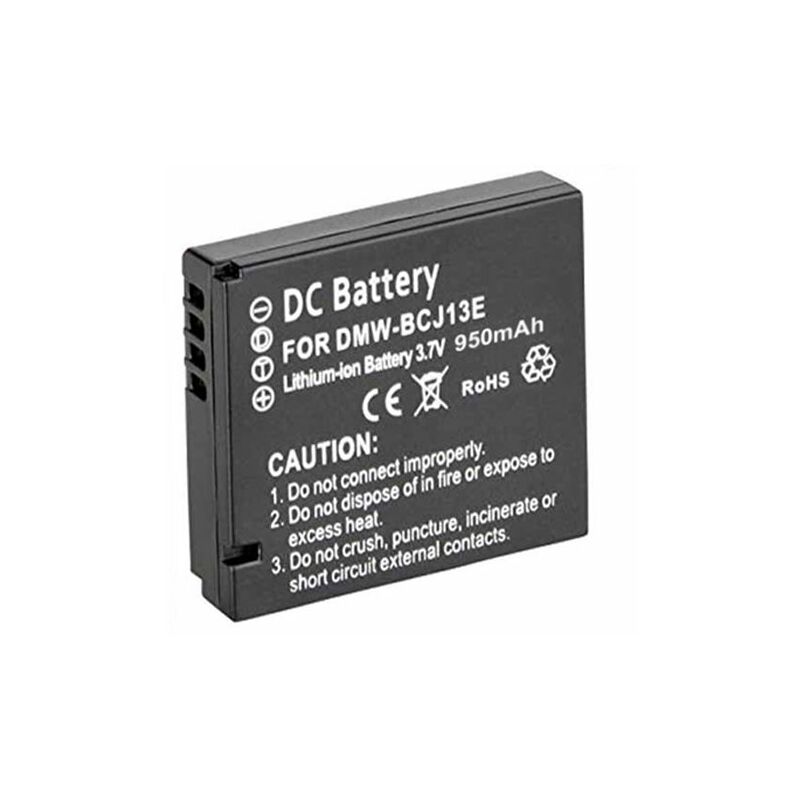 Digital Replacement Camera and Camcorder Battery for Panasonic DMW-BCJ13, BCJ13E - Amsahr