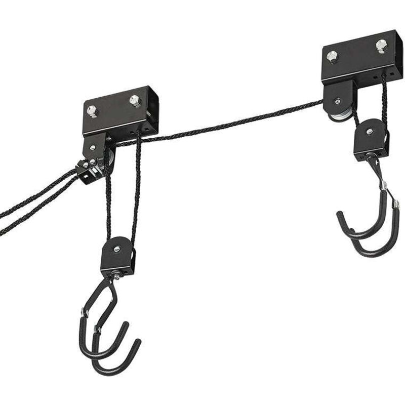 An der decke montiertes kajak dachbox und fahrradlift xl