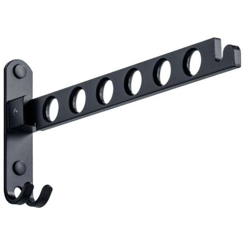 An der Wand montierter Wäscheständer, an der Wand montierter faltbarer Wäscheständer, um 90 ° drehbarer faltbarer Wäschetrockner für Balkon,