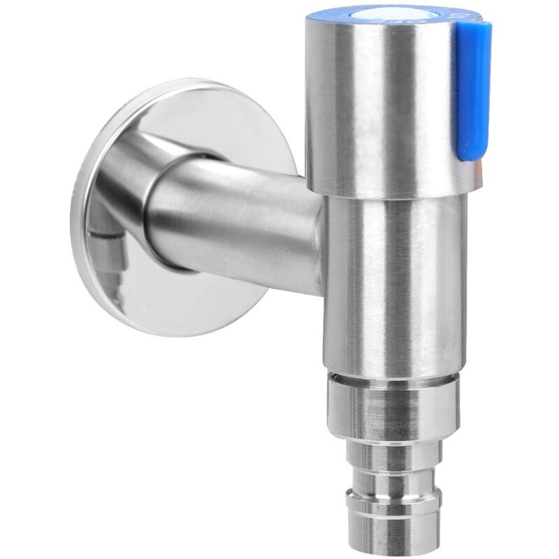 An Der Wand Montierter Wasserhahn G1 / 2 'Edelstahl Wäschehahn Kaltwasserhahn Waschbecken Wasserhahn Waschmaschine Wasserhahn Gartenhahn