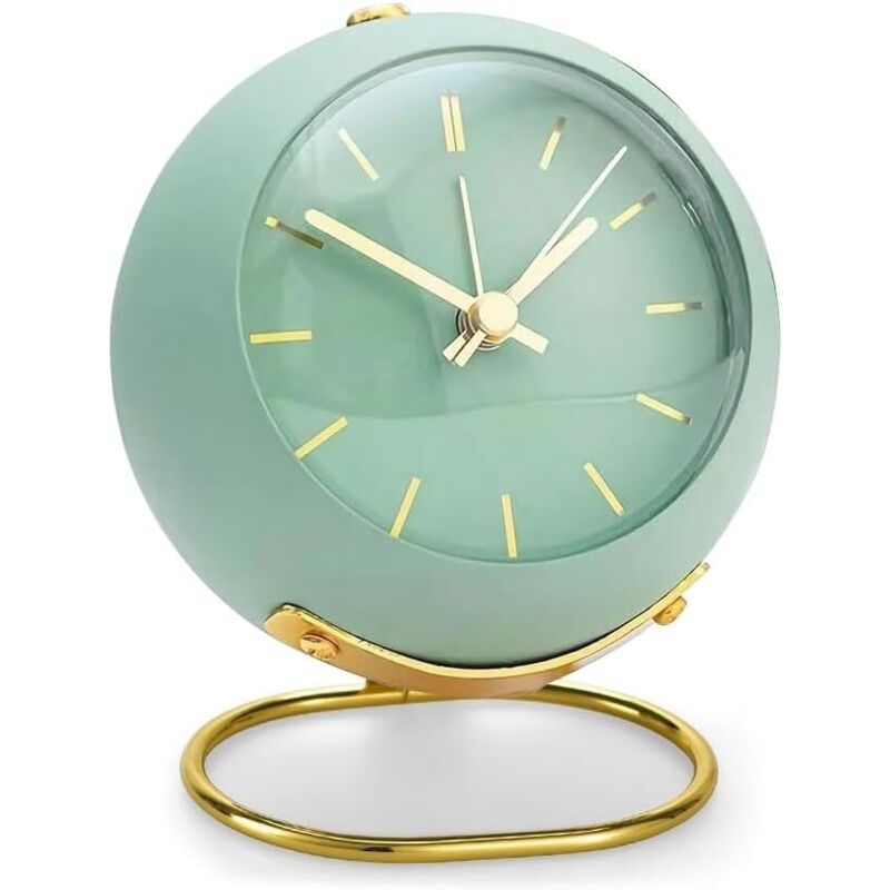 Analoger Wecker, geräuschlos, tickt nicht, klassisch und Retro, lauter analoger Wecker für Zuhause und Schlafzimmer, batteriebetrieben