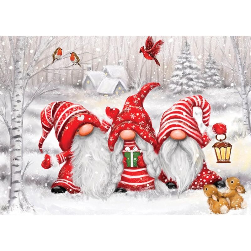 Andere Weihnachtsdekoration, Weihnachts-Diamant-Malsets für Erwachsene, 5D-Runddiamantmalerei mit Bildern, DIY-Kunst-Malsets für Erwachsene, 30 x 40