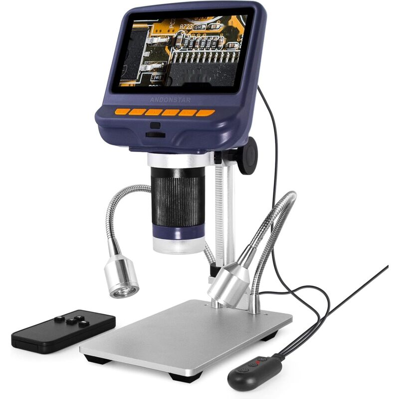 Andonstar AD106S USB-Digitalmikroskop, 10,9 cm für Leiterplatten/Uhren/Telefone