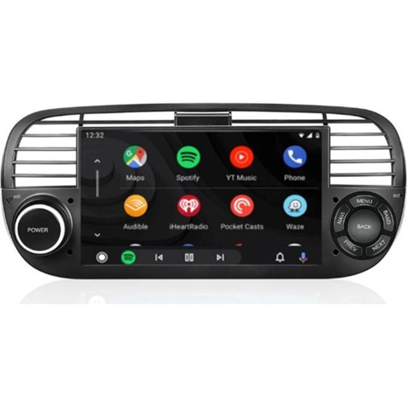 Android 14.0 2025 Radiobildschirm für Fiat 500 (2007 - 2014) - Mit Apple CarPlay, Android Auto, Navigation und Radio