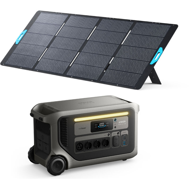 Kit Powerstation Anker SOLIX F3000 mit Solarpanel 200 W (0% MwSt)