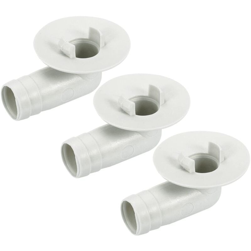 Anschlussstück für den Ablaufschlauch der Klimaanlage, 17 mm, Rohrwinkelstück, Ersatzteilzubehör für Mini-Split-Fenster-Klimaanlage, Beige, 3er-Pack