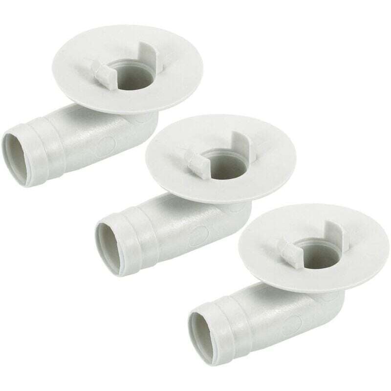 Anschlussstück für den Ablaufschlauch der Klimaanlage, 17 mm, Rohrwinkelstück, Ersatzteilzubehör für Mini-Split-Fenster-Klimaanlage, Beige, 3er-Pack
