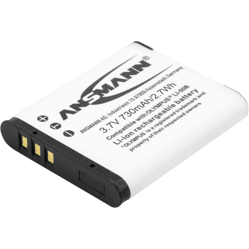 Ansmann - A-Oly Li 50 Li-Ion Digicam Akku 3,7V/730 mAh für Olympus Digitalkamera