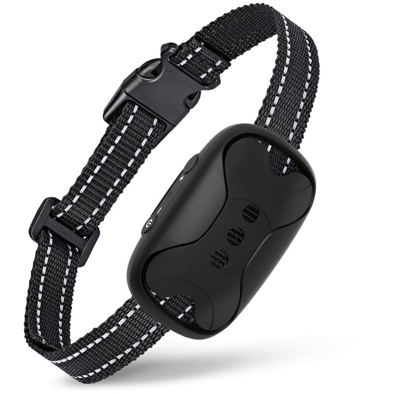 Anti-Bell-Hundehalsband – Anti-Bell-Trainingshalsband – Anti-Bell-Halsband mit Vibration ohne Schock – Anti-Bell-Halsband, Schwarz