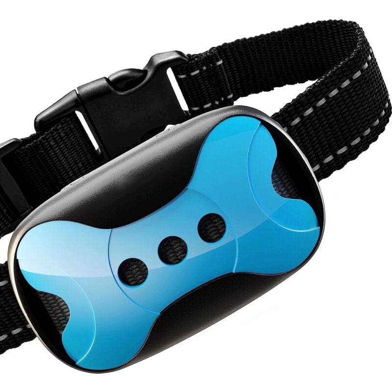 Anti-Bell-Hundehalsband – Anti-Bell-Trainingshalsband – Anti-Bell-Halsband mit Vibration ohne Schock – Anti-Bell-Halsband, Blau