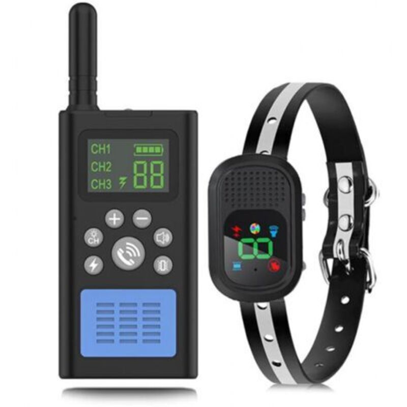 Anti-Bell-Halsband für große, mittlere und kleine Hunde, Anti-Schock-Hundehalsband mit 1500M Fernbedienung (leere Packung), Anti-Bell-Halsband mit