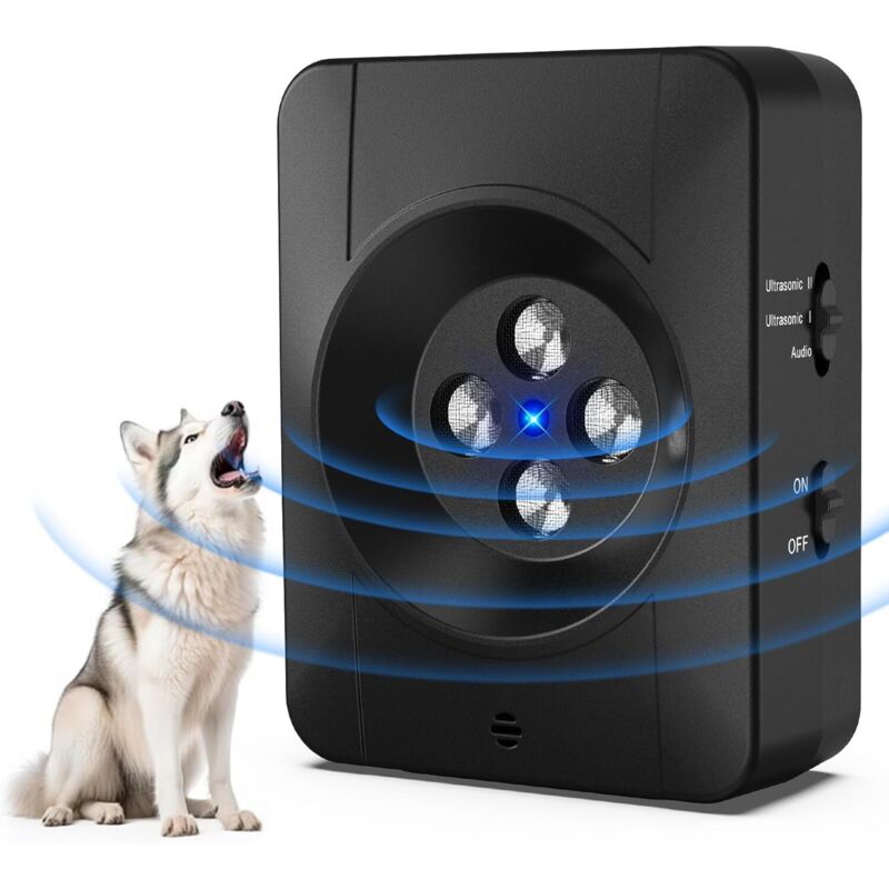 Anti-Bell-Hund, automatisches Anti-Bell-Gerät, 10 m Ultraschall-Anti-Bell-Hund mit 3 Modi, Anti-Bell-Hundenachbar, IPX4 für Anti-Bell-Hunde im Außen