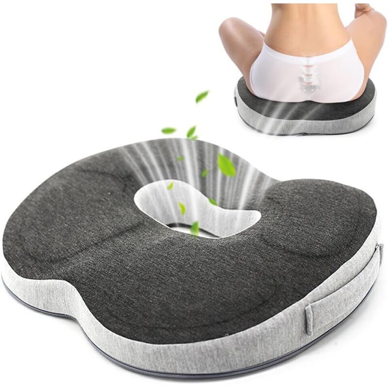 Anti-Dekubitus-Kissen für Stühle, ringförmiges orthopädisches Kissen, wirksam zur Linderung von Hämorrhoiden, für Rollstühle, Autositze, Büro und den