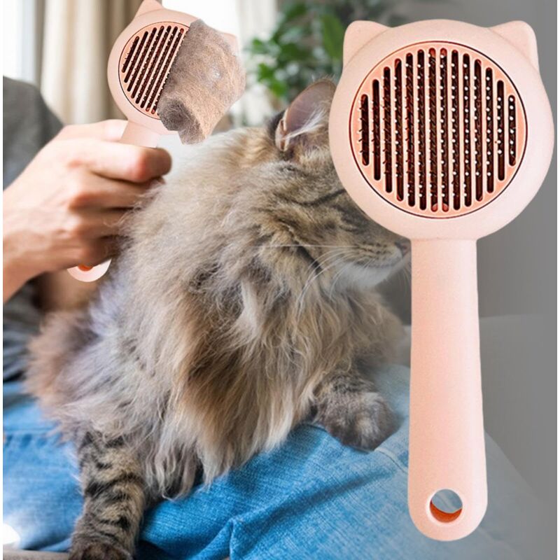 Anti-Haarausfall-Bürste für Hunde, Pflegezubehör für Hunde und Katzen Entfernt lose Haare, entwirrt, pflegt Haustiere, sanfte Reinigung für kleine