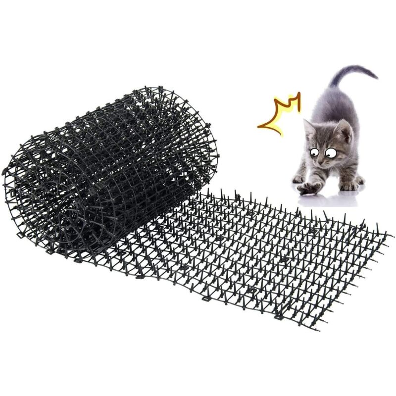 Memkey - Anti-Katzen-Matte mit Dornen-Gartengitter, Anti-Hunde, Katzen, Haustiere, 200 x 30 cm