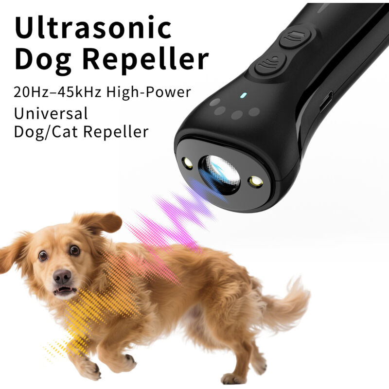 Antibellgerät für Hunde - Ultraschall-Belldetektor für Hunde, wiederaufladbarer Bellstopper für Hunde zur Verwendung im Innen- und Außenbereich,