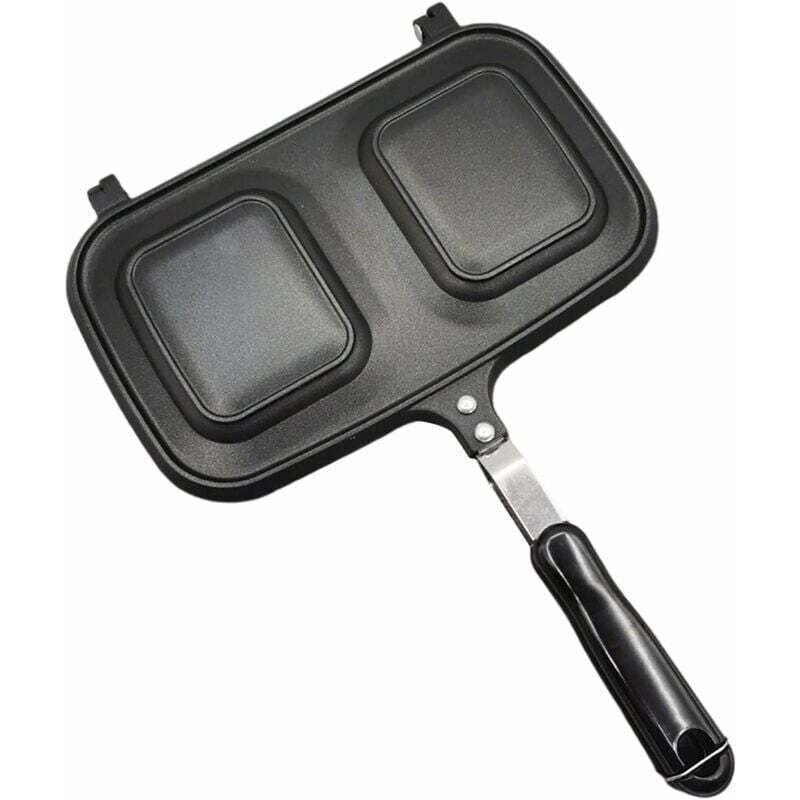 Antihaft-Sandwich-Maker für Gas- oder Elektroherd, gegrillte Sandwich-Pfanne, Bratpfanne, Küchen-Pfannkuchen-Sandwich-Maker zum Frühstück