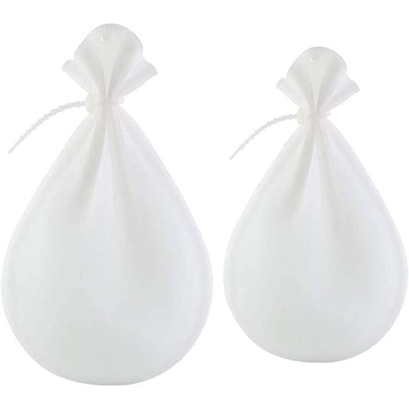 antihaftbeschichtete Knetbeutel, wiederverwendbare weiche Silikon-Teigknetbeutel, Aufbewahrungsbeutel zum Mischen von Mehl, Backutensil (weiß)