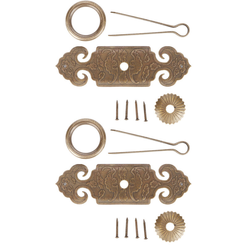 Antiker Schubladengriff, 2 Sets Schrankgriffe, korrosionsbeständig für Kleiderschränke, Kommoden und Schränke