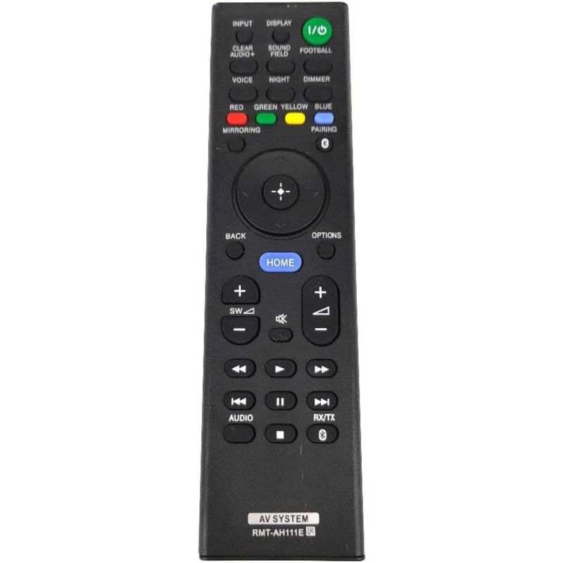 Anwendbare Fernbedienung RMT-AH111E für Sony Soundbar-Heimkinosystem für HT-ST5 HT-XT1 HT-CT290 HT-CT291 HT-NT3 SA-CT390