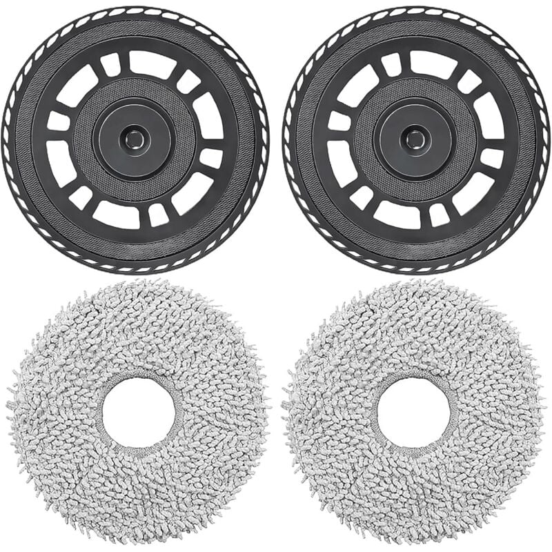 Anwendbare Wischtücher mit Halterzubehör für Dreame L10s Pro Ultra Heat, X40 Ultra, X40 Master, L40 Ultra, L20 Ultra Roboterstaubsauger, Wischtücher