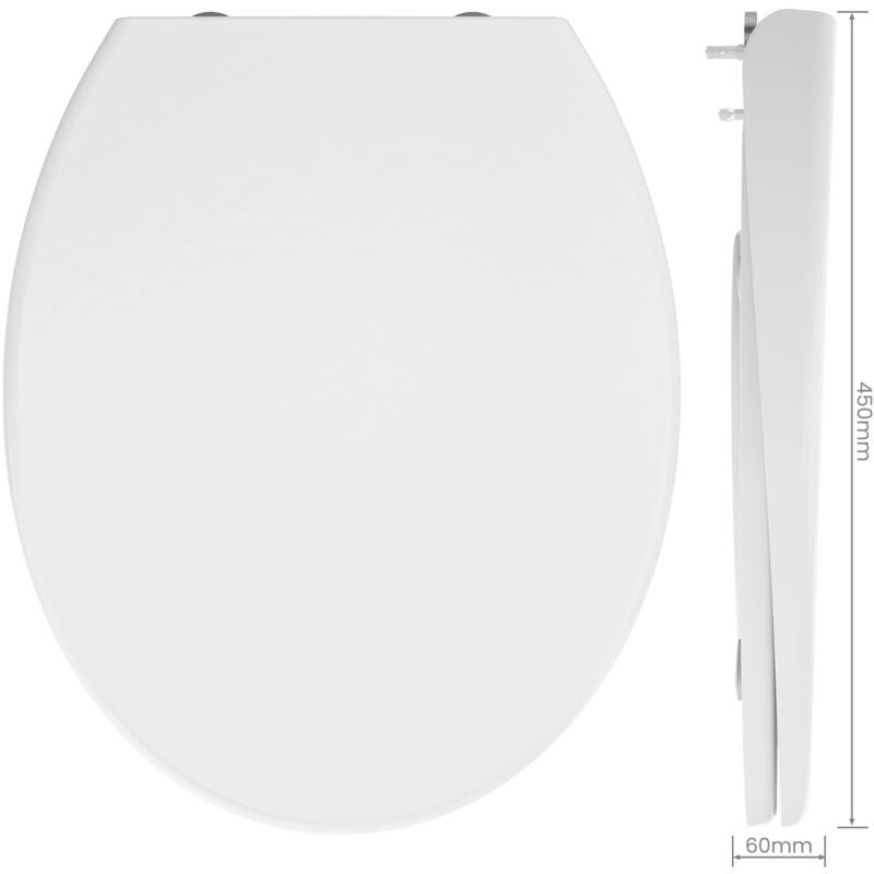 Anycee Max WC-Sitz mit Absenkautomatik, WC-Sitz Duroplast weiß, Quick Release