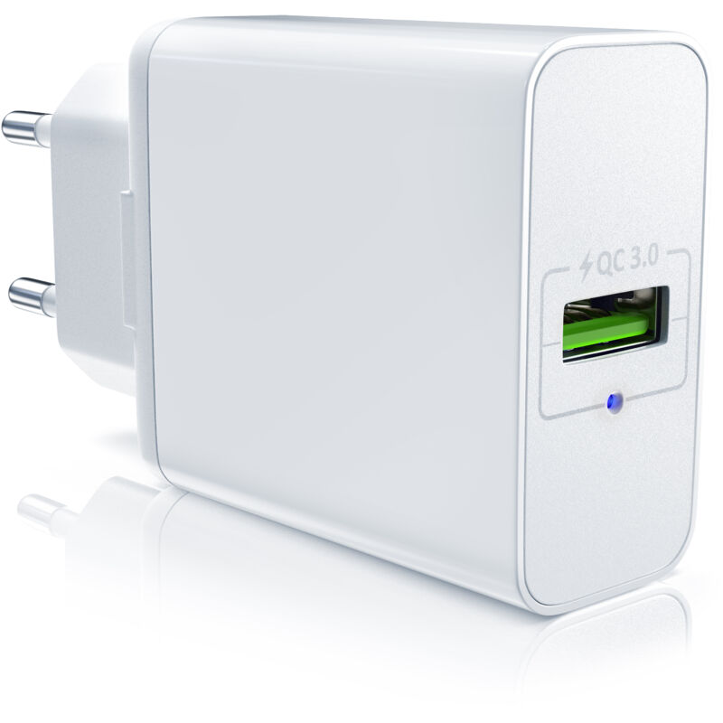 Usb Ladegerät mit Schnellladefunktion - Netzteil mit Quick Charge 3.0 - Smart Charge Solid Charge Laden - für Handys, Smartphones, Tablets uvm.
