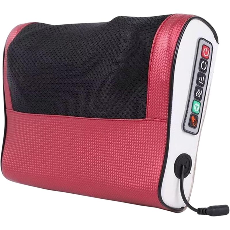 Appareil de massage cervical électrique Coussin de massage cervical ergonomique - Portable, chauffant et texturé, idéal pour la maison, les voyages