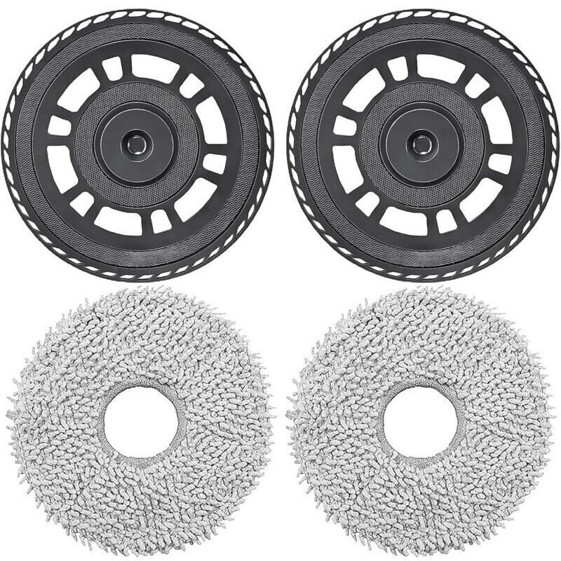 Passende Reinigungstücher mit Zubehörhalter für Dreame L10s Pro Ultra Heat, X40 Ultra, X40 Master, L40 Ultra, L20 Ultra Saugroboter, Wischtücher,