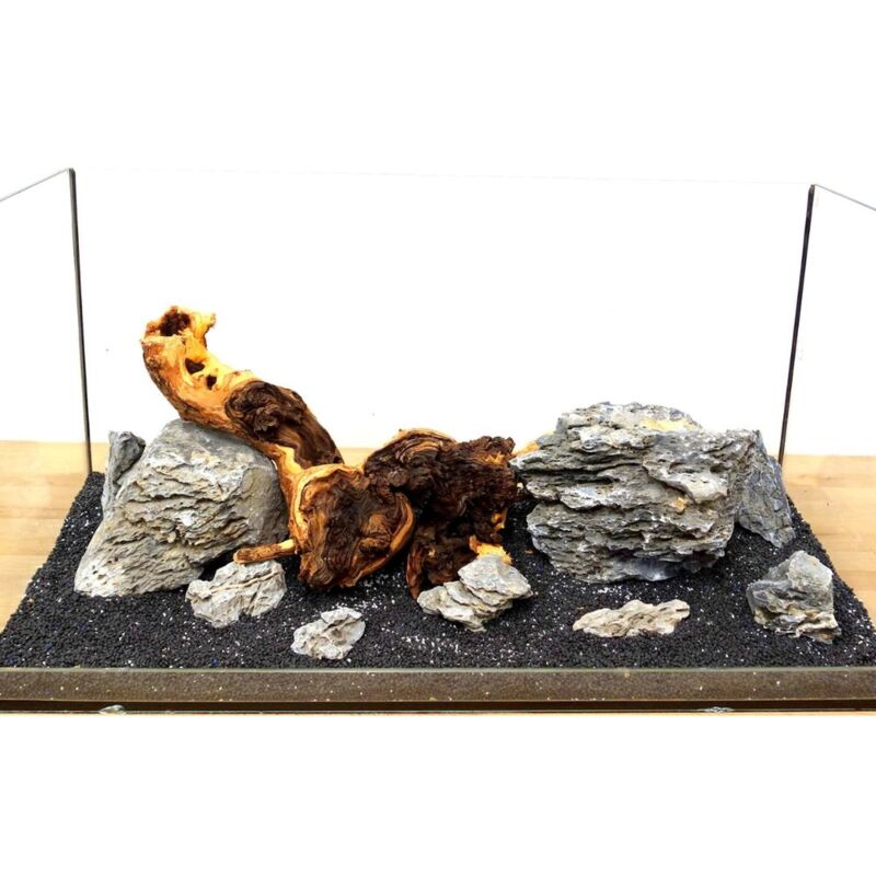 Aquaristikwelt24 - Aquarium Deko Komplettset Steine Wurzel Aquascaping Hardscape Set Nr.17
