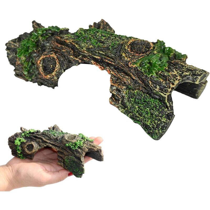 Jalleria - Aquarium-Dekoration, Kunstharz, dekorative Höhle für Aquarien, Fischtank-Dekoration, Aquarium-Dekor, Aquarium-Ornament, Versteck,