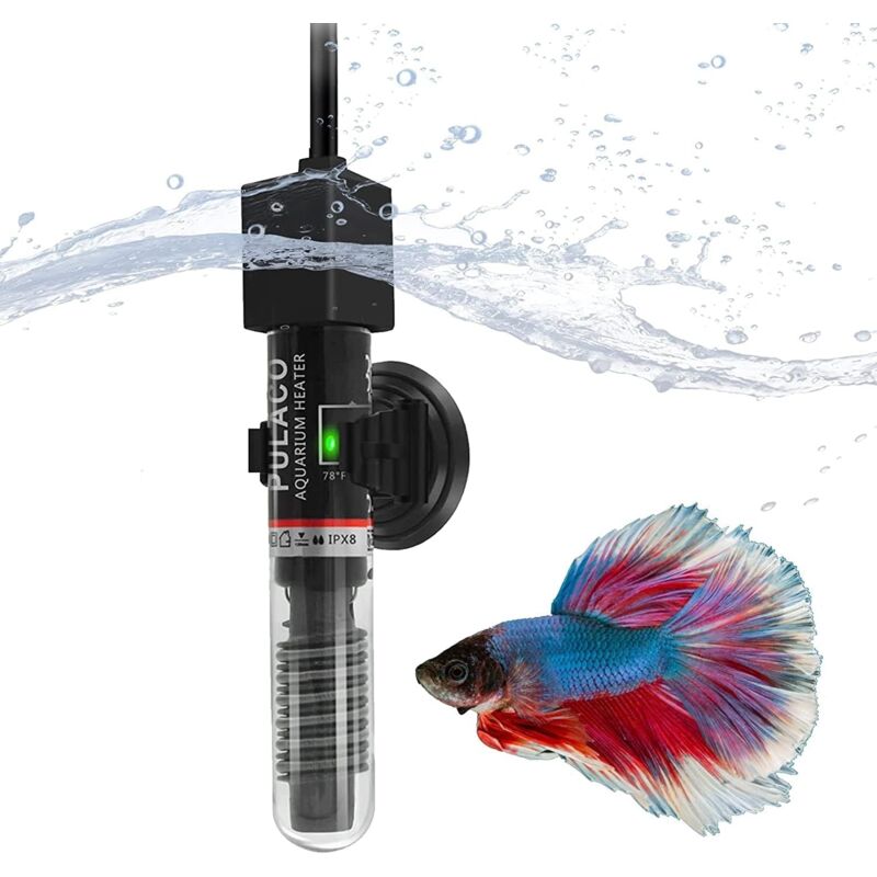 Aougo - Aquarium-Heizung, 25 w, Mini-Aquarium-Heizung, Heizstab mit Saugnäpfen, 26 ℃/78,8 ℉, explosionsgeschützter Heizstab mit konstanter Temperatur