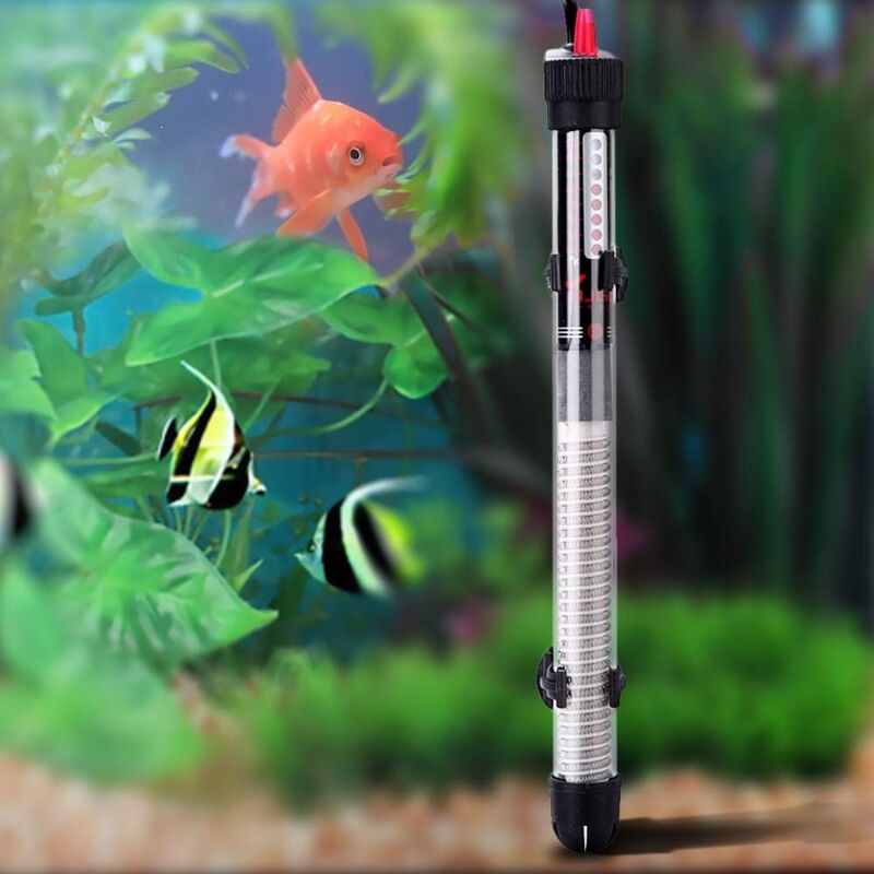Aougo - Aquarium-Heizung, Aquarium-Warmwasserbereiter, Mini-Tauch-Aquarium-Heizung, Heizstab für Glas-Aquarium, Temperaturregulierung, 300 w, 32 cm