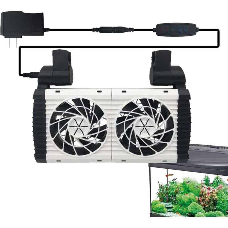 KZQ - Aquarium-Kühler, Aquarium-Ventilator ... Marine-Ventilator, 2 Ventilatoren