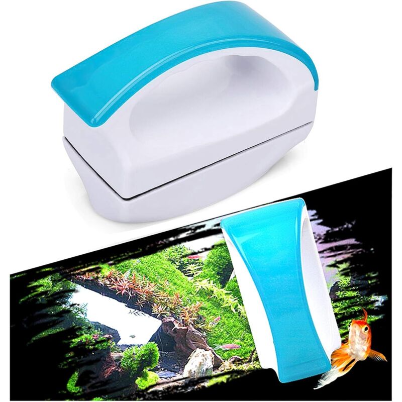 Aquarium Reinigungsmagnet Sera Aquarium Scheibenreiniger, Aquarium Algenreiniger Aquarium Magnet Größe L, Aquarium Schwammreinigung Aquarium