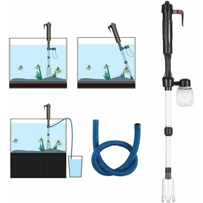 Aquarium-Staubsauger und Siphon, elektrischer Aquarium-Wasserwechsler, Sandwascher, Staubsauger, Siphon-betriebenes Kies-Aquarium-Reinigungswerkzeug,
