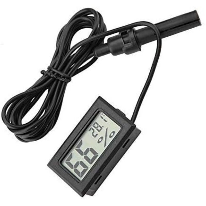 Aquarium-Thermometer-Hygrometer, Mini-Aquarium-Thermometer-Hygrometer-Poster für Aquarien, Schildkröten-Aquariendekoration, Aquarium-Versteck,