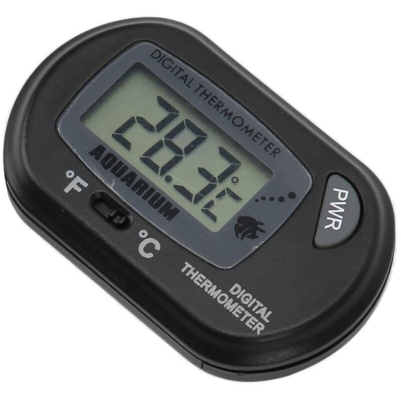 Aquarium-Wasserthermometer, wasserdichtes LCD-Temperaturmessgerät für Kühlschränke und Aquarien