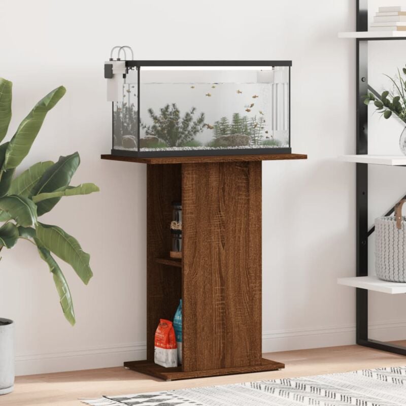 Vidaxl - Aquariumständer Braun Eichen-Optik 60,5x36x72,5cm Holzwerkstoff