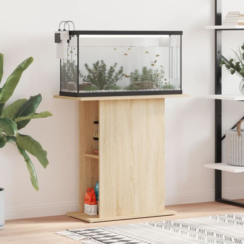 Aquariumständer Sonoma-Eiche 75x36x72,5 cm Holzwerkstoff Vidaxl