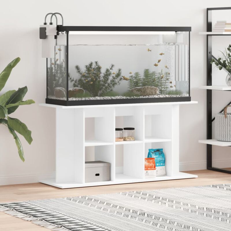 Aquariumständer Weiß 120x40x60 cm Holzwerkstoff - Vidaxl