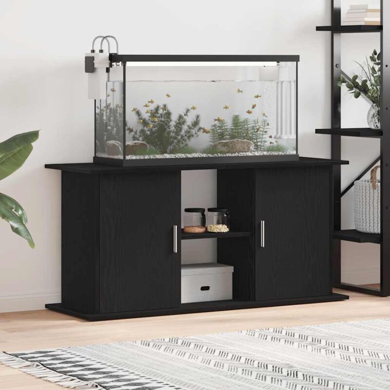 Vidaxl - Aquariumständer Schwarz Eichen-Optik 121x41x58 cm Holzwerkstoff