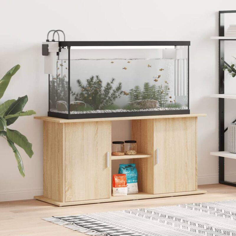 Vidaxl - Aquariumständer Sonoma-Eiche 121x41x58 cm Holzwerkstoff