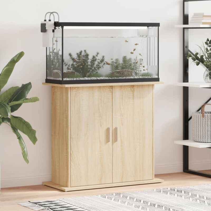Aquariumständer Sonoma-Eiche 81x36x73 cm Holzwerkstoff - Vidaxl