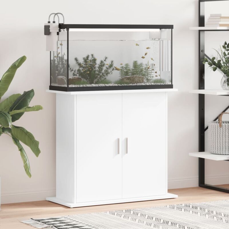 Aquariumständer Weiß 81x36x73 cm Holzwerkstoff - Vidaxl