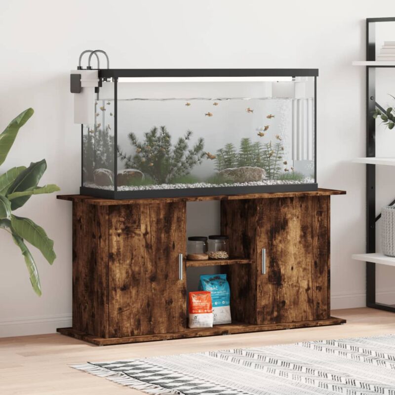 Vidaxl - Aquariumständer Räuchereiche 121x41x58 cm Holzwerkstoff